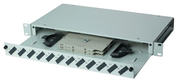 高級ファイバーパッチパネル 24ポート,LC / デュプレックスSC ファイバーオプティック終了ボックス YH1005