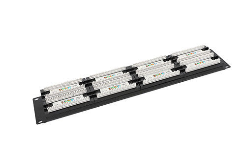 Cat6 UTPネットワークのパッチ盤48port 2U AMPのイーサネット パッチ盤0.4 - 0.7mmのコンダクターYH4016