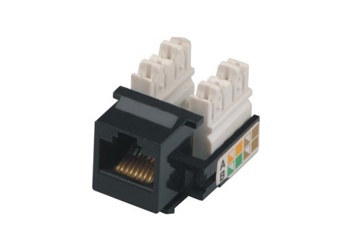 空白LANパッチ盤YH7010のための黒い表面RJ45 8P8CのソケットCat5eネットワーク台形ジャック