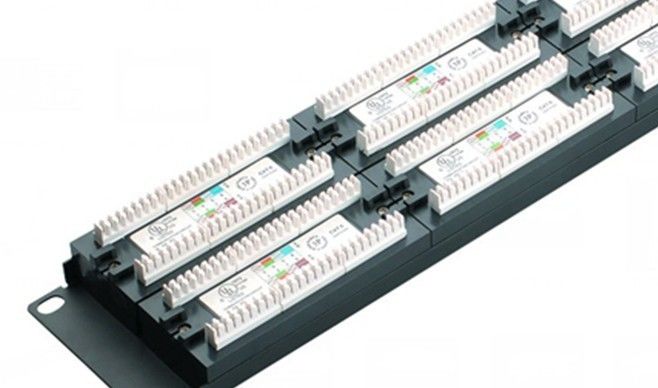 Cat6 UTPネットワークのパッチ盤48port 2U AMPのイーサネット パッチ盤0.4 - 0.7mmのコンダクターYH4016