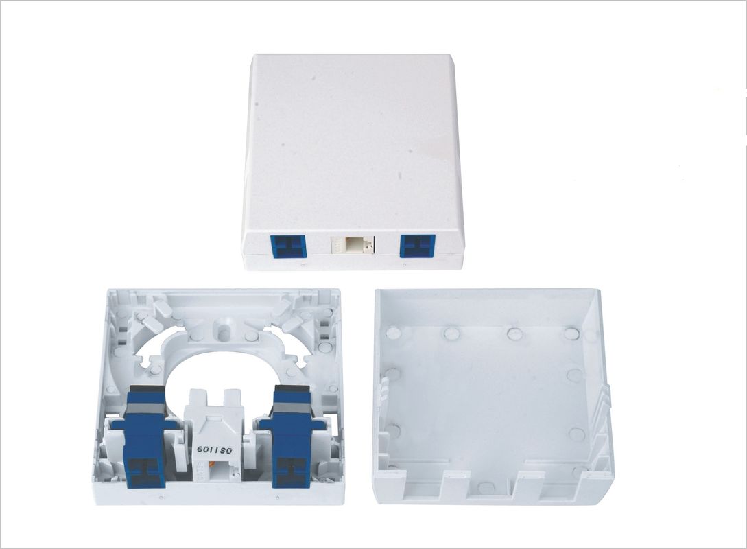 RJ45およびSC 86Typeの土台のための繊維光学の終了の壁のソケットの一世帯の単位はYH1043を囲みます
